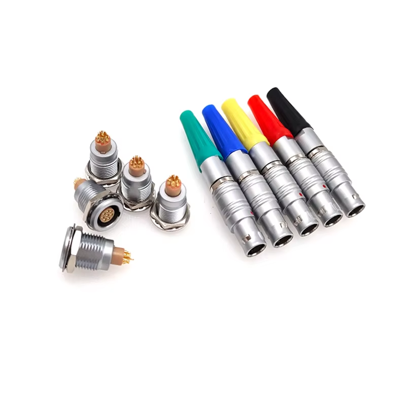 Floating aviation socket connector 1P8 core PAGPHG medical industrial plastic push-pull self-locking connector