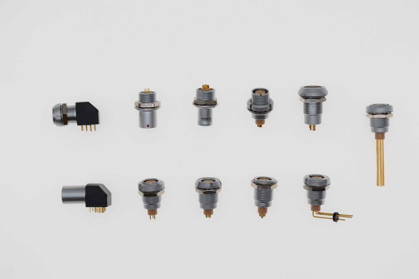 Electrical Waterproof Circular Self Locking Push Pull Connector 0B 1B 5Pins M12 FGG Connector EGG Connector